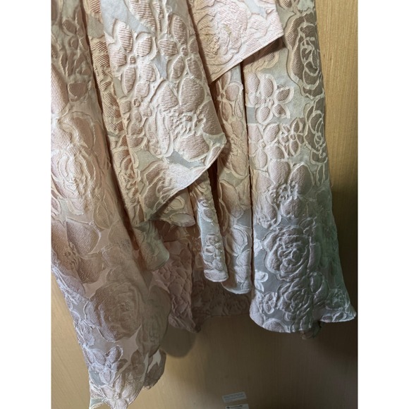 Shoshanna Midnight Blush Pink Floral Strapless Hi-Lo Dress Size 8 - Picture 5 of 6